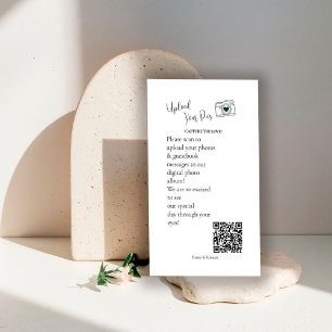 Capture Love QR-code Huwelijksgasten Foto Delen Informatiekaartje