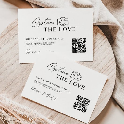 Capture moderne Le Modèle Love Card, Code QR