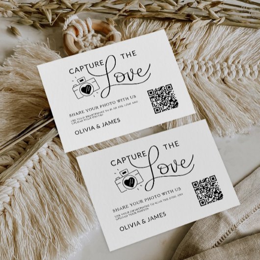 Capture moderne Le Modèle Love Card, Code QR