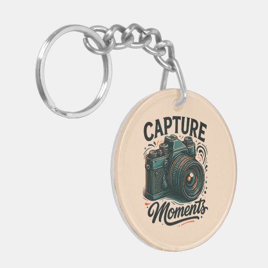 Capture Moments Camera Art Keychain (Voorkant Links)