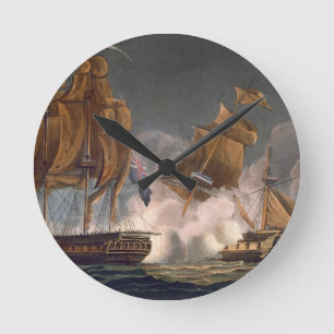 Capture of La Tribune, 8 juni 1796, gegraveerd doo Ronde Klok