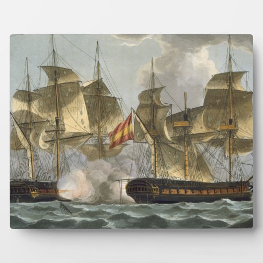 Capture of the Mahonesa, 13 oktober 1796, engrav Fotoplaat (Voorkant)