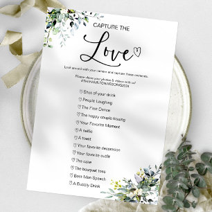 Capture The Love I Spy Bruiloftsspel Kaart