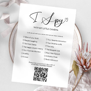 Capture The Love I Spy Huwelijksgame Met QR Kaart