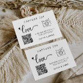 Capture the Love Wedding QR Code Kaart, Foto