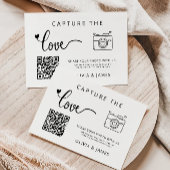 Capture the Love Wedding QR Code Kaart, Foto
