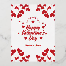 "Captured by Your Love" – Elegant Modern Valentine Folie Feestdagen Briefkaart