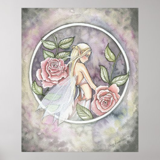 Captured Rose Fantasy Fairy Poster Afdruk (Voorkant)