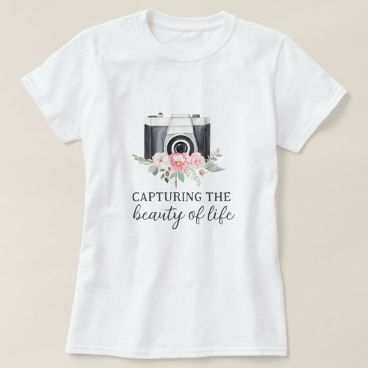 Capturer La Beauté De La Vie T-shirt (Design devant)