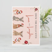 Capturer la joie de Noël avec une carte joyeuse (Debout devant)