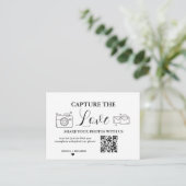 Capturez la carte de code QR Love Mariage, Carte p (Debout devant)