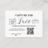 Capturez la carte de code QR Love Mariage, Carte p (Devant)