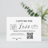 Capturez la carte de code QR Love Mariage, Carte p (Debout devant)