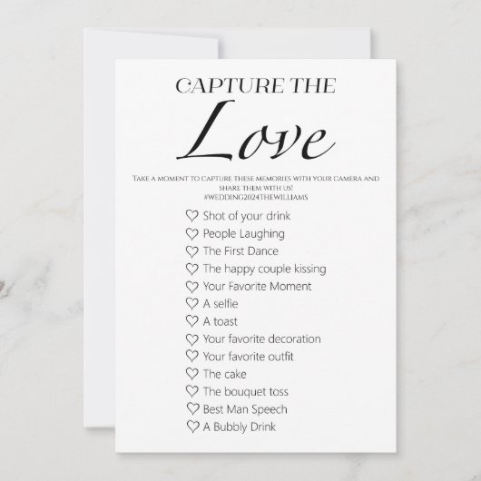 Capturez La Carte De Jeu Love I Spy Mariage (Devant)