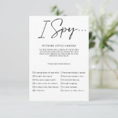 Capturez l'amour Menu du jeu de mariage Photo I Sp (Debout devant)