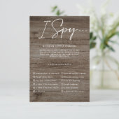 Capturez l'amour Photo jeu de mariage Menu (Debout devant)