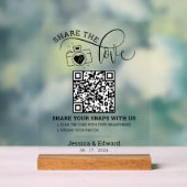 Capturez Le Love Qr Code Black White Chic Mariage (Neutre)