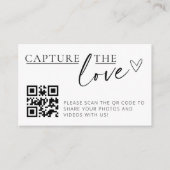 Capturez les Love QR Code Photo Collector Cartes (Devant)