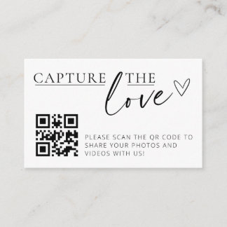 Capturez les Love QR Code Photo Collector Cartes