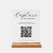 Capturez les souvenirs Code QR de photo de mariage (Recto)