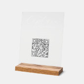 Capturez les souvenirs Code QR de photo de mariage (Angle)