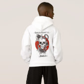 capuche avec motif de crâne. (Dos entier)