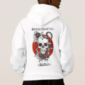 capuche avec motif de crâne. (Dos)