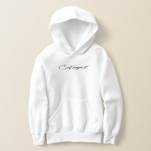 Capuche blanche ailes d'ange (Poser)