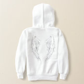 Capuche blanche ailes d'ange (Couchage Retour)
