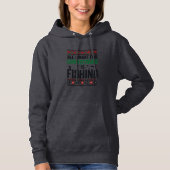 Capuche Conception de pull moche de pêche à Noël (Devant)