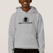 capuche pour enfants logo noir (Devant)
