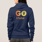 Capuche Veste à capuchon zipée GoSpark pour femmes (Dos)