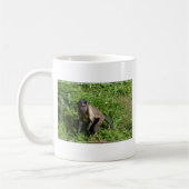 Capuchin Monkey Mugging voor camera Koffiemok (Links)