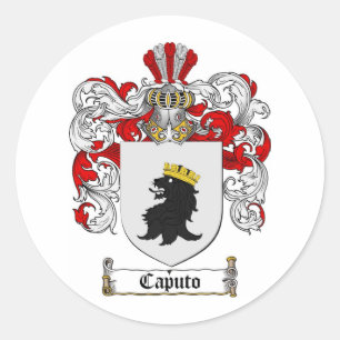 CAPUTO FAMILY CREST - CAPUTO WAPEN RONDE STICKER