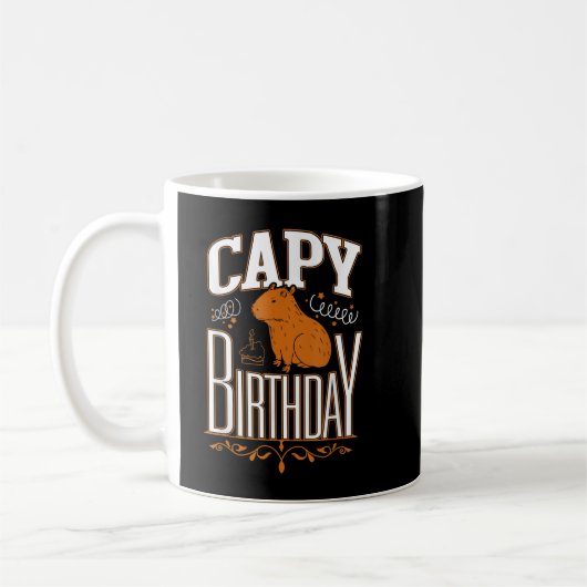 Capy Birthday, Capybara Plush, Cappybara, Capybara Koffiemok (Links)