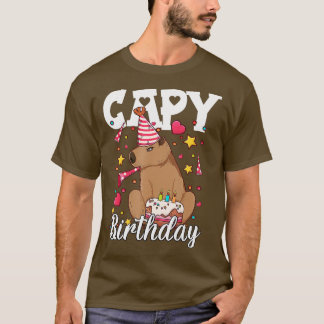 Capy Birthday Capybara Plush Cappybara Capybara T-shirt