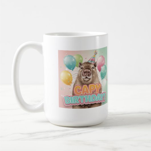 Capy Birthday! Koffiemok (Links)