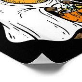 Capy-boo-ra Cappy Halloween Funny Capybara Costume Poster (Hoek)