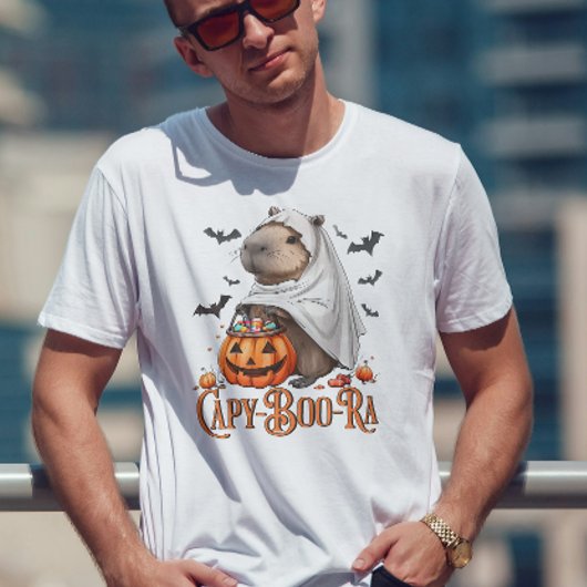 Capy-boo-ra Capybara Halloween Funny T-shirt