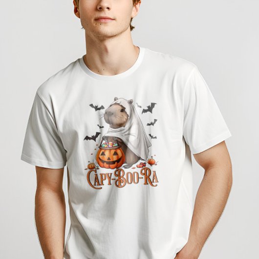 Capy-boo-ra Capybara Halloween Grappig T-shirt