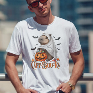 Capy-boo-ra Capybara Halloween Grappig T-shirt