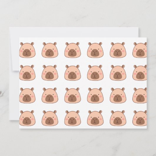 Capy capy birthday invitation (Dos)