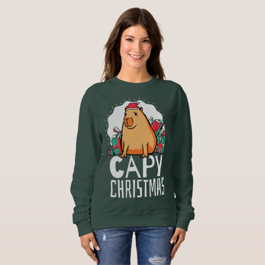 Capy Christmas Capybara Trui (Voorkant volledig)