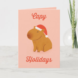 Capy Feestdagen Capybara Christmas Kaart
