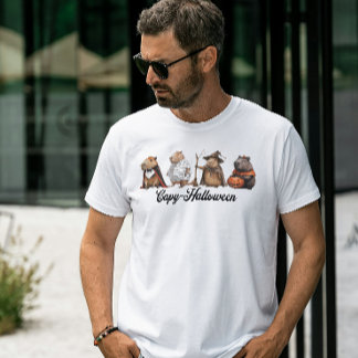 Capy Halloween Capybara Halloween Grappig T-shirt