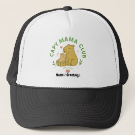 Capy Mama Club Cute Capybara Mom and Baby Retro  Trucker Pet