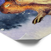 Capy Moederdag Cute Capybara Baby & mam Custom Poster (Hoek)