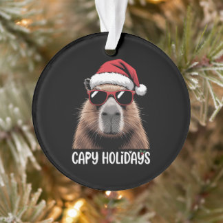 Capy Vacances Noël Capybara Xmas Chapeau de Père N