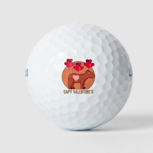 Capy Valentijns Golfballen (Voorkant)
