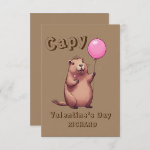 Capy Valentijnsdag Capybara Classroom Notitiekaartje